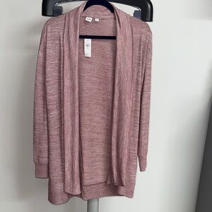 GAP Dusty Rose Open Front Cardigan, Women's Size Medium NWT